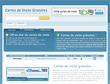 Tablet Screenshot of cartes-de-visite-gratuites.fr